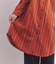 Organic Cotton Stripe ブザムシャツワンピース