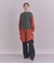 Organic Cotton Stripe ブザムシャツワンピース