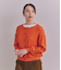 Organic Cotton Wool ショルダー柄ニットカーディガン