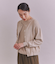 Organic Cotton Wool ショルダー柄ニットカーディガン