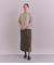 Organic Cotton Wool ショルダー柄ニットカーディガン