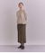 Organic Cotton Wool ショルダー柄ニットカーディガン