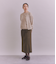 Organic Cotton Wool ショルダー柄ニットカーディガン