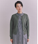 Organic Cotton Wool ショルダー柄ニットカーディガン