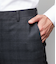 【防シワ・撥水】TRAVEL COMFORT ジオメトリックウィンドウペイン スラックス