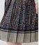 イルミネーション＆チェックパネルプリント プリーツスカート