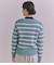 BLENDED COTTON 振り柄ボーダーニット