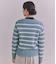 BLENDED COTTON 振り柄ボーダーニット