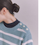 BLENDED COTTON 振り柄ボーダーニット