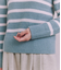BLENDED COTTON 振り柄ボーダーニット