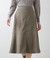 フェイクスエード フレアスカート