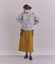 Military Quilted Jacquard リブポケットスカート
