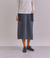 Military Quilted Jacquard リブポケットスカート