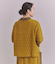 Military Quilted Jacquardリブボトルネック プルオーバー