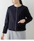 NEWYORKER MELTON ノーカラージップブルゾン