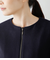 NEWYORKER MELTON ノーカラージップブルゾン