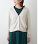 ウールカシミヤ Vネックショートカーディガン