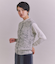 Alpaca Mixcolor Nep yarn 手編みニットベスト