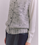 Alpaca Mixcolor Nep yarn 手編みニットベスト