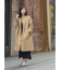 Mixcolor Tweed スタンドカラーロングコート