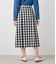 ギンガムチェッククロス ラップ風スカート