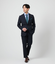 NY CARE FREE ヘリンボーン 長袖ワイドカラーシャツ