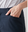 【ウォッシャブル】シャークスキン クロップドテーパードパンツ