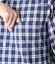 【吸水速乾】COOL COMFORT サッカーチェック 七分袖カッタウェイカラーシャツ