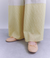 Sheer Jacquard レース切替パンツ