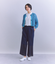 Sheer Jacquard レース切替パンツ