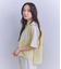 Sheer Jacquard レース切替ブラウス