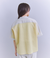 Sheer Jacquard レース切替ブラウス