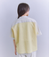 Sheer Jacquard レース切替ブラウス