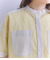 Sheer Jacquard レース切替ブラウス