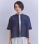Sheer Jacquard レース切替ブラウス