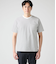 【接触冷感】先染めボーダー 半袖クルーネックTシャツ