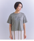 Mercerization Jersey Flowerコード刺繍Tシャツ