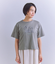 Mercerization Jersey Flowerコード刺繍Tシャツ