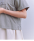 Mercerization Jersey Flowerコード刺繍Tシャツ