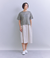 Mercerization Jersey Flowerコード刺繍Tシャツ