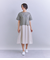 Mercerization Jersey Flowerコード刺繍Tシャツ