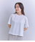 Mercerization Jersey Flowerコード刺繍Tシャツ
