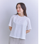Mercerization Jersey Flowerコード刺繍Tシャツ