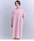 Pique Sucker Jersey タックドレープワンピース