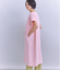 Pique Sucker Jersey タックドレープワンピース