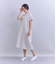 Pique Sucker Jersey タックドレープワンピース