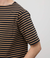 【接触冷感】ボートネックデザイン ボーダーTシャツ