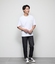 【吸水速乾】COOL COMFORT ニューヨーカーエンボスプリント 半袖 クルーネックTシャツ