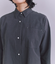 Cotton Linen Pin Stripe ポケットロングシャツドレス