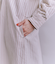 Cotton Linen Double Stripe ポケットロングシャツドレス